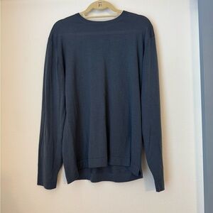 Men's Thom Sweeney Merino Wool Extrafine Crew Neck Sweater- Medium